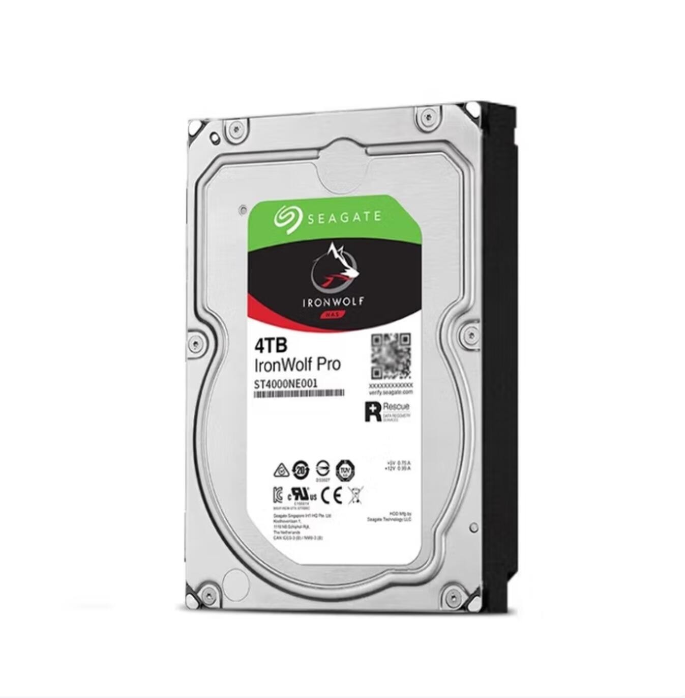 Seagate IronWolf Pro 4TB ST4000NE001 7200RPM 256MB SATA 3.5″ NAS HDD Hard Drive