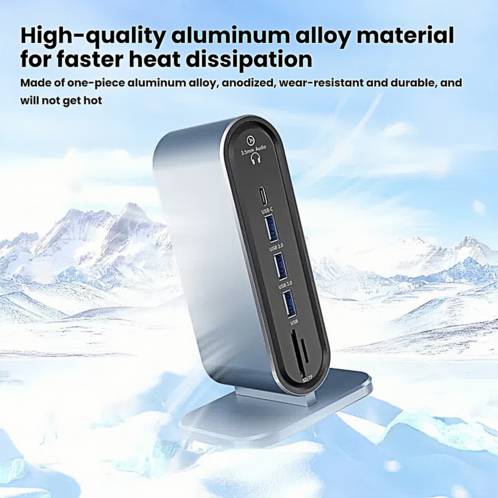 12 in 1 Type C USB Hub/vertical docking station For Laptop 4K HDMI 5Gbps USB 3.0
