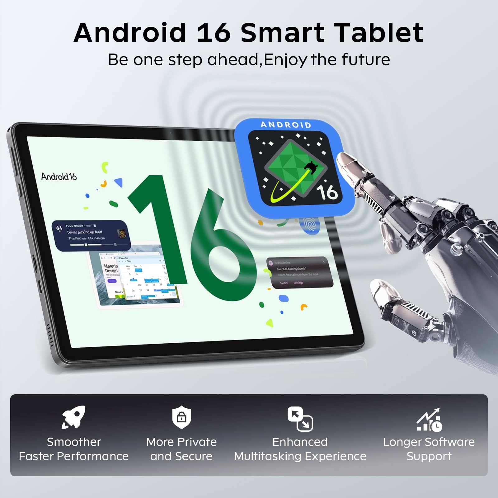 Android 16 Tablet 11 Inch with Gemini AI, T7250 Octa-Core, 24GB RAM + 256GB R…
