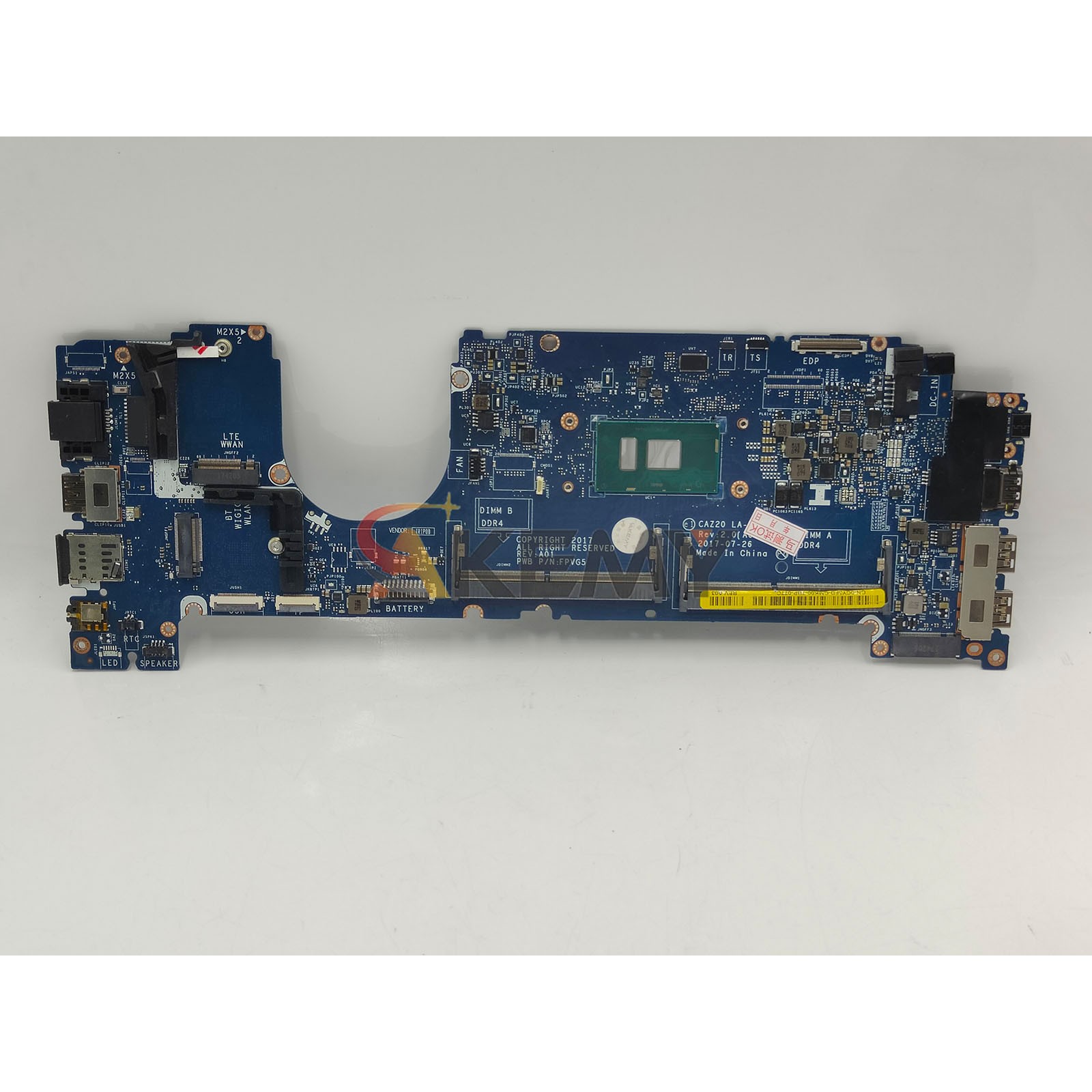 For Dell Latitude 7480 LA-E131P Laptop Motherboard 04GTKN 0N480V with i5 i7 CPU