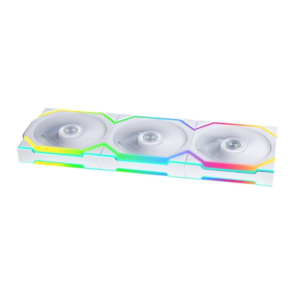 Lian Li UNI FAN SL Wireless Fluid Dynamic Bearing 120mm Case Fan 3 Pack White