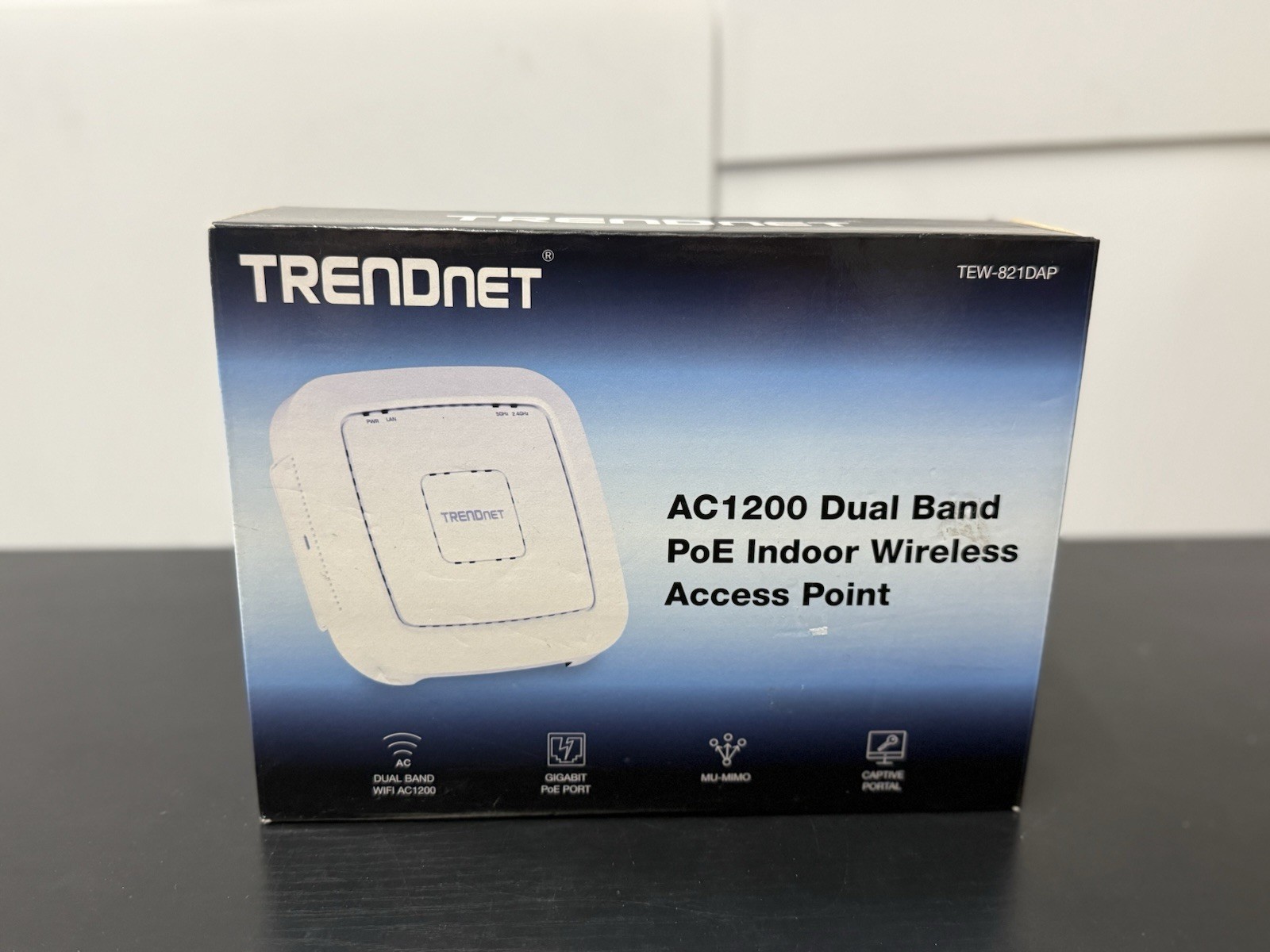 TRENDnet AC1200 Dual Band PoE Access Point, TEW-821DAP, MU-MIMO, 867 Mbps WiFi