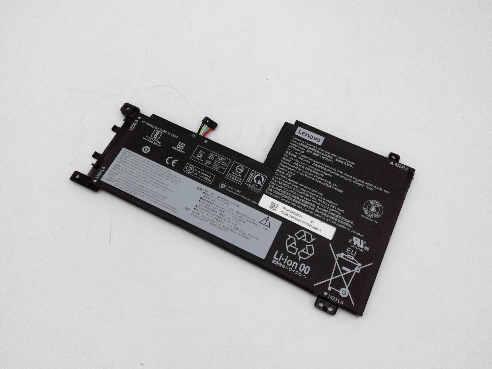 Genuine Lenovo IdeaPad 5 15IIL05 Battery 11.1V 4120mAh 45.7Wh L19D3PF3