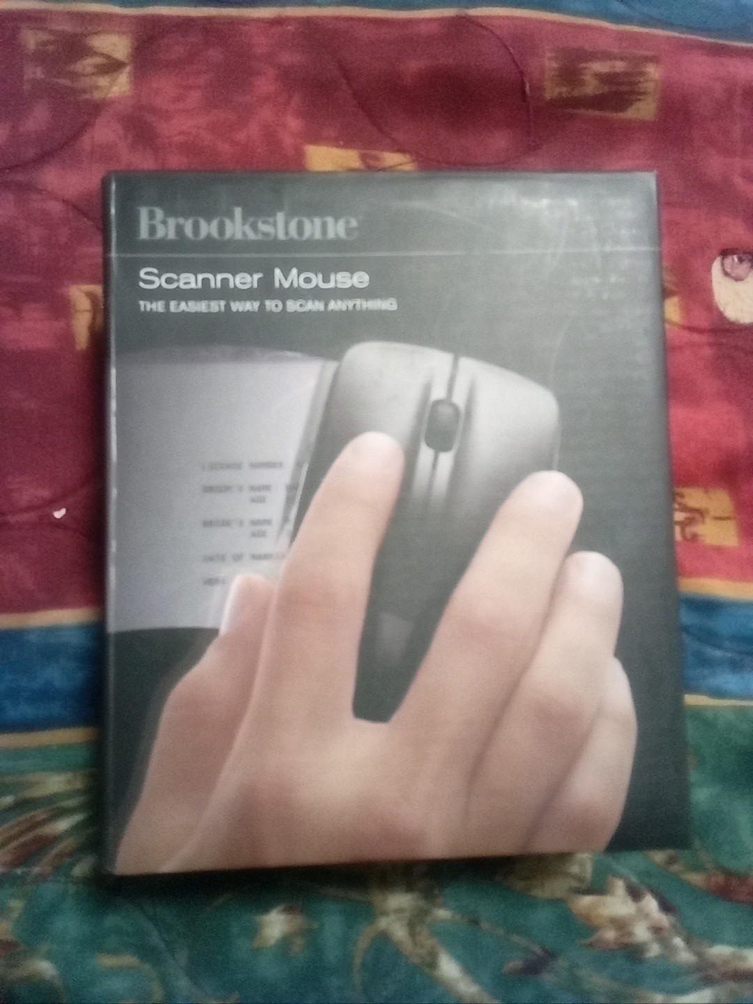 Brookstone Scanner Mouse Handheld USB OCR 320 DPI 16.5×11.7in Document Scanner