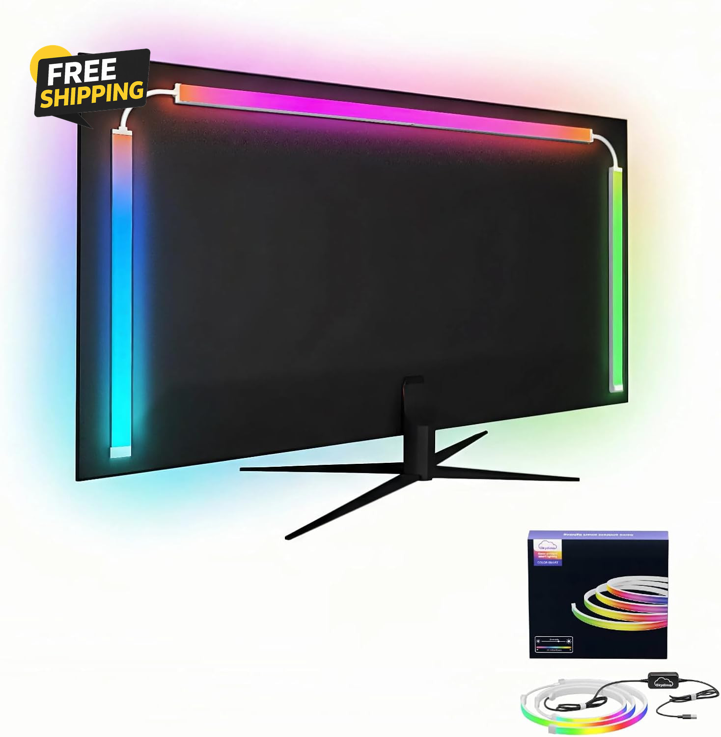 27″ RGB Monitor Backlight PC Sync LED Strip Lights for Gaming Windows