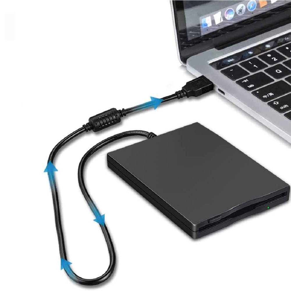 3.5” USB 2.0 Data External Floppy Disk Drive 1.44MB For Laptop PC Win 7/8/10 Mac