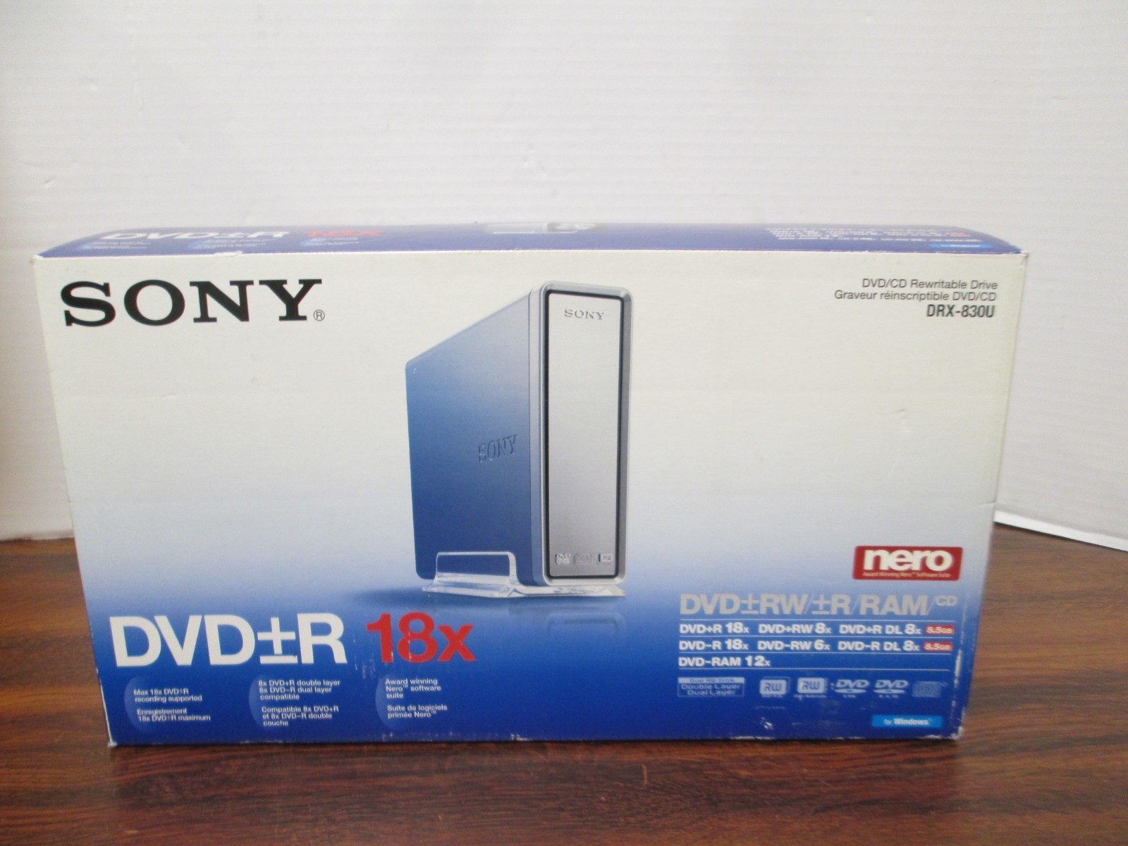 Sony DRX-830U External Double/Dual Layer DVD/CD ReWriteable Drive New Open Box