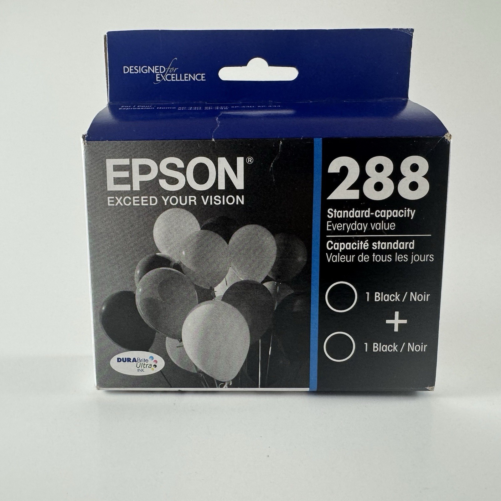 Genuine Epson 288 2pk Ink Cartridges Black T288120-D2 EXP 11/2024