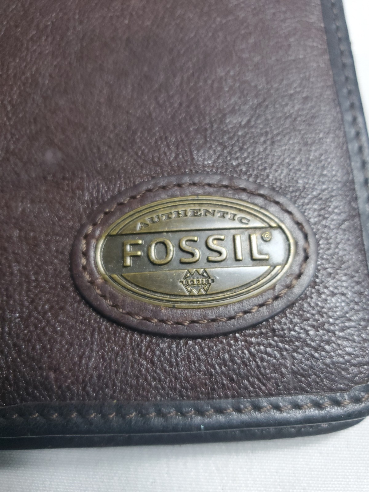 Fossil Brown Leather Tablet ipad Case Strap Travel