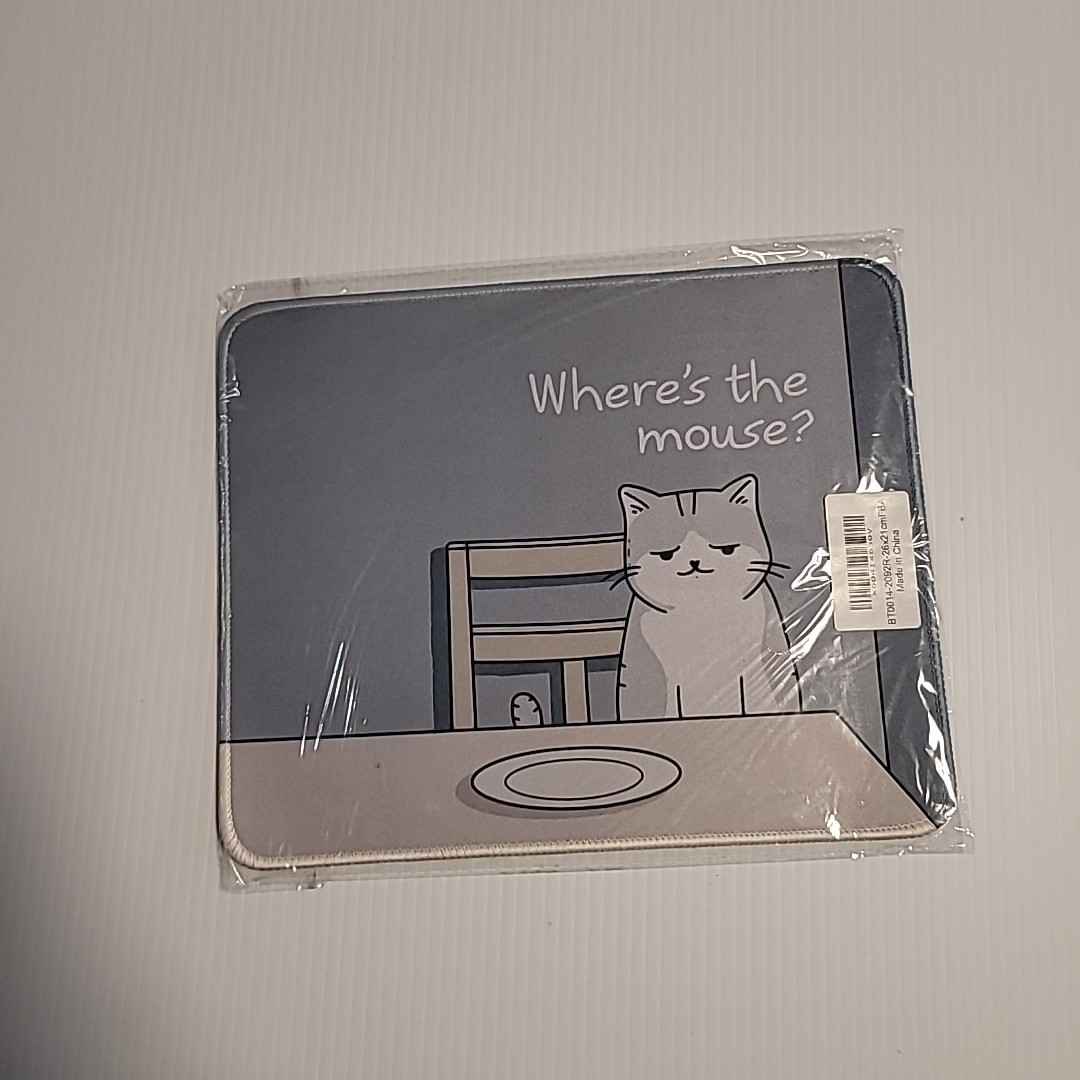 Non-Slip Mouse Pad Gaming Small 26x21cm / 10×8 inch, Cat 01