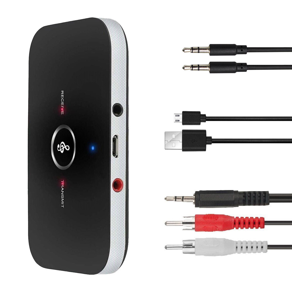 Bluetooth 5.2 Transmitter Receiver 2 IN 1 Wireless Audio 3.5mm Jack Aux Adapter