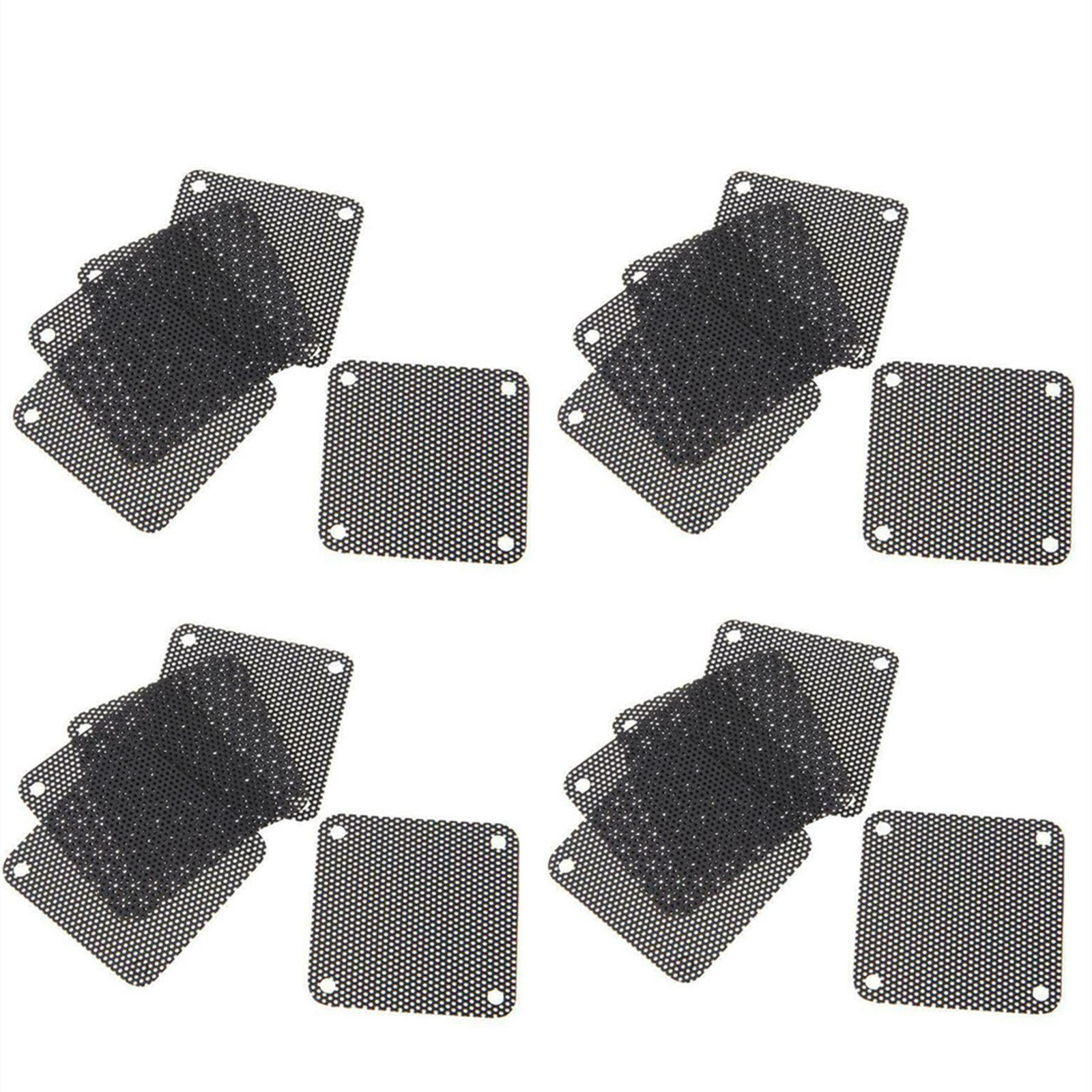 20pcs 40mm PVC Fan Dust Filter PC Dustproof Case Cuttable Computer Mesh Cover