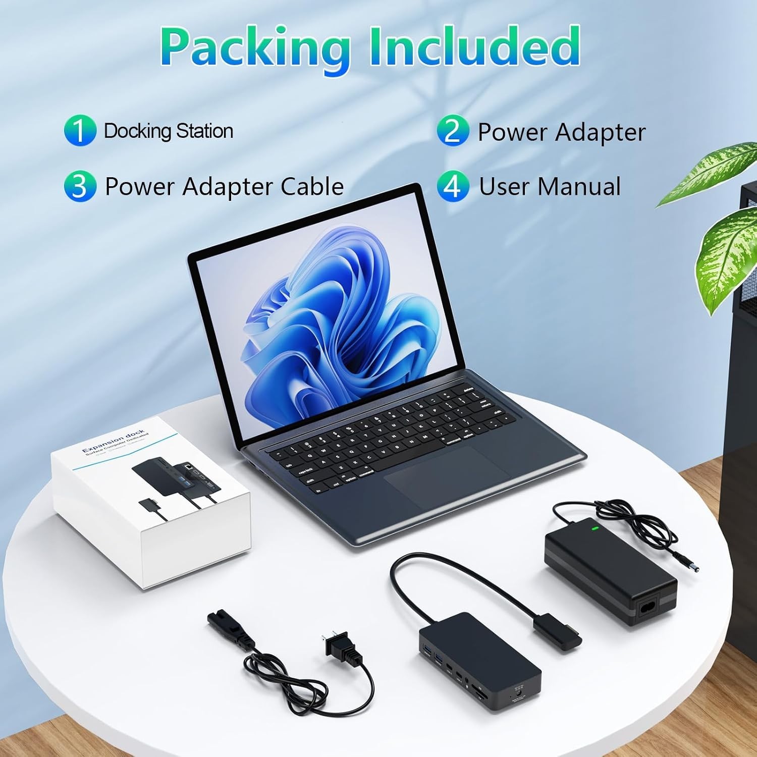 Surface Dock Triple Displays Dual HDMIVGA 12 in 1 Surface PRO Docking Station