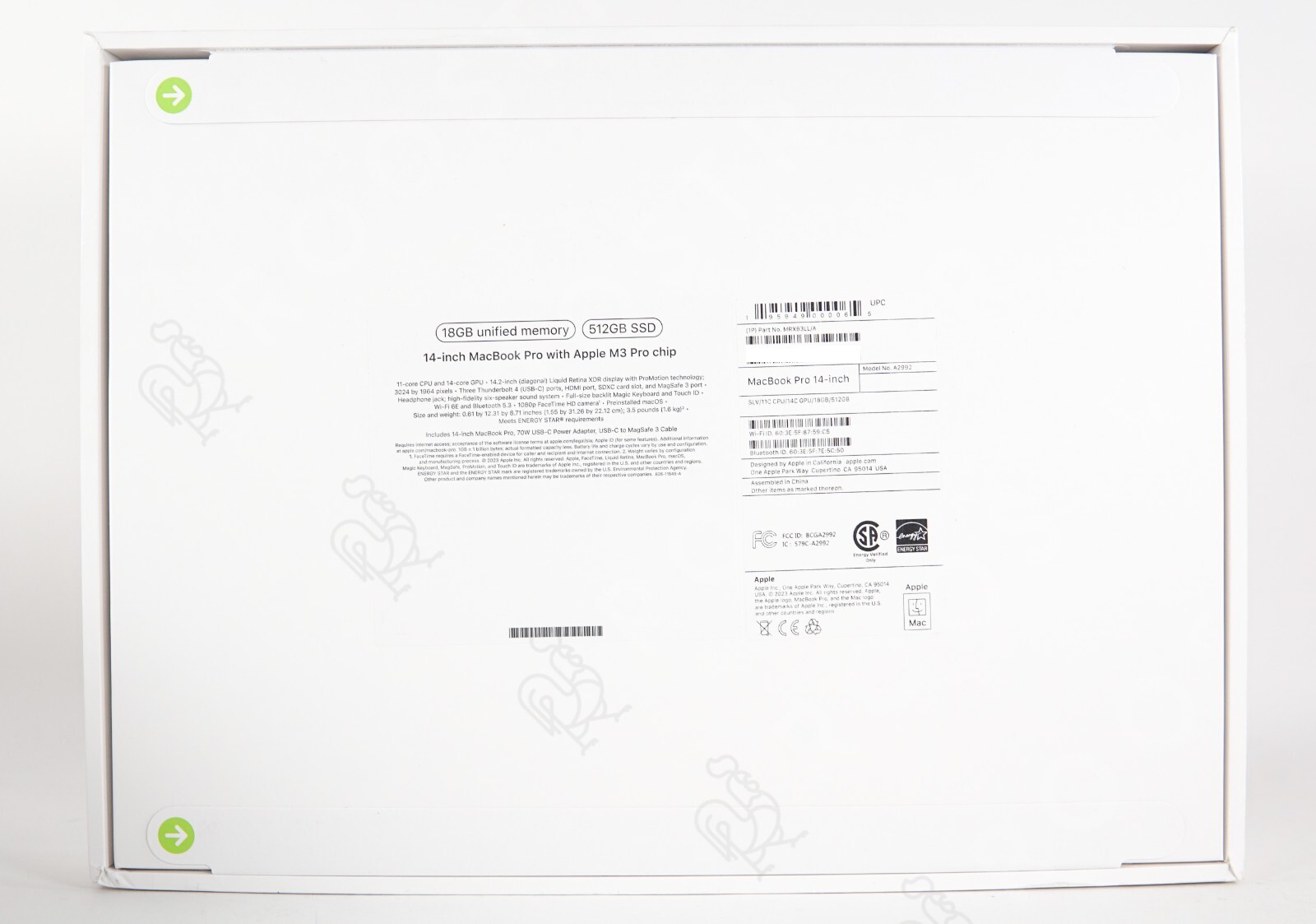 Apple MacBook Pro 14″ M3 Pro 14-Core GPU 18GB RAM 512GB SSD 2023 Black BRAND NEW