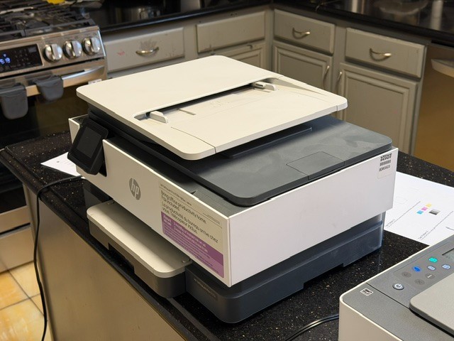 HP Office Jet Pro 8135e all-in-one color printer – Full Ink!!! – Never USED!!!!!