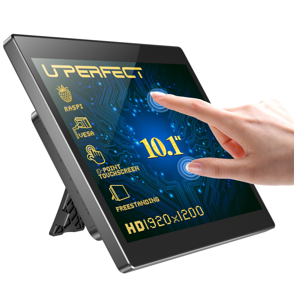 7″ 10.1’’ UPERFECT Raspberry Pi 3 4+ Touchscreen Monitor With Case&Fan&Stand HDR