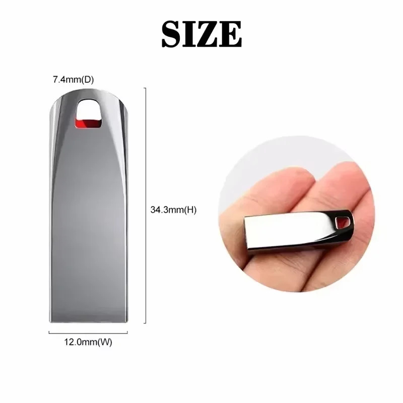 Plug and Play USB3.2 Flash Drive Storage Mini Pen Drive 450Mb/S Sleek Durable Da