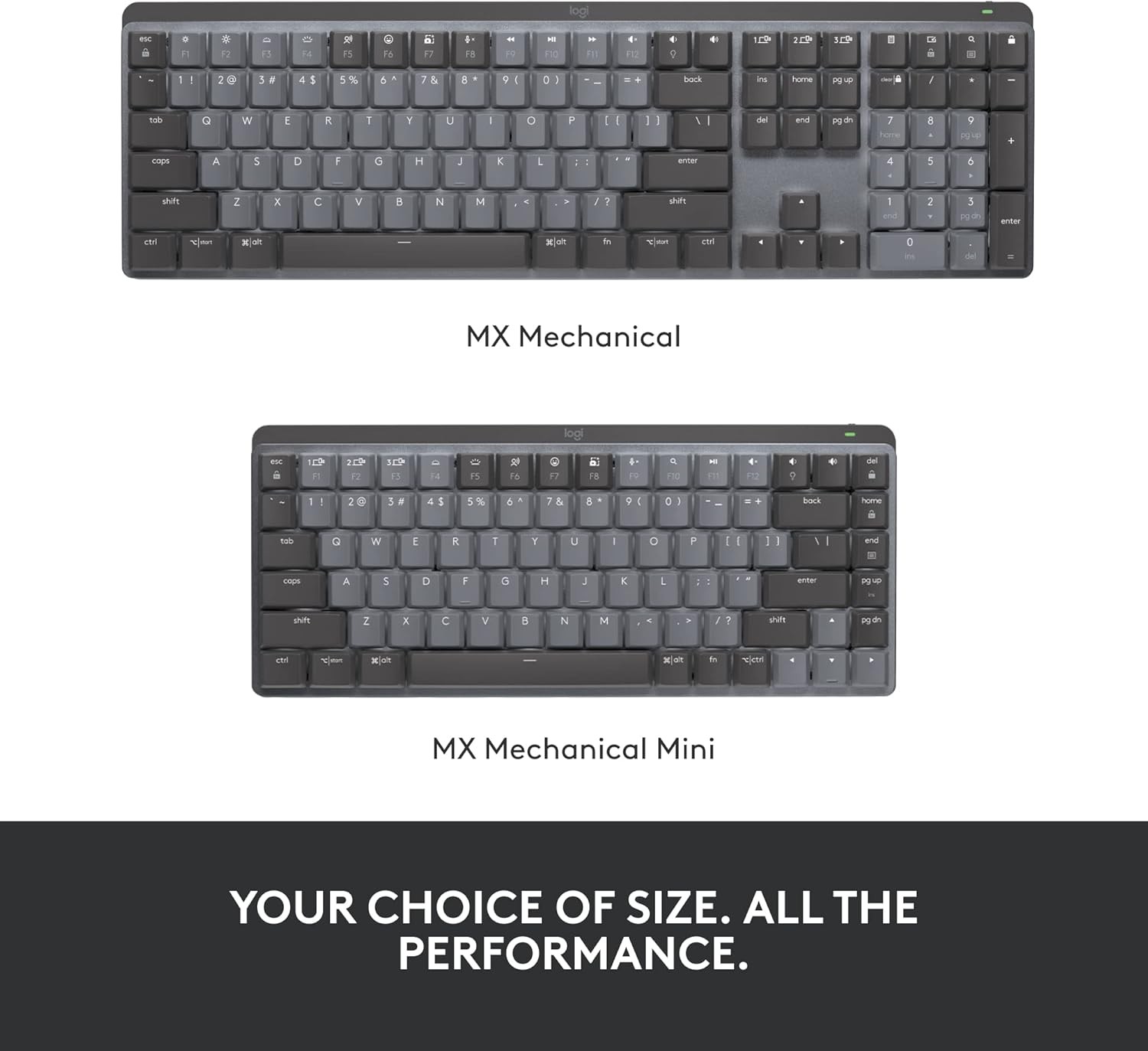 Logitech MX Mechanical Wireless Illuminated Performance Keyboard Tactile