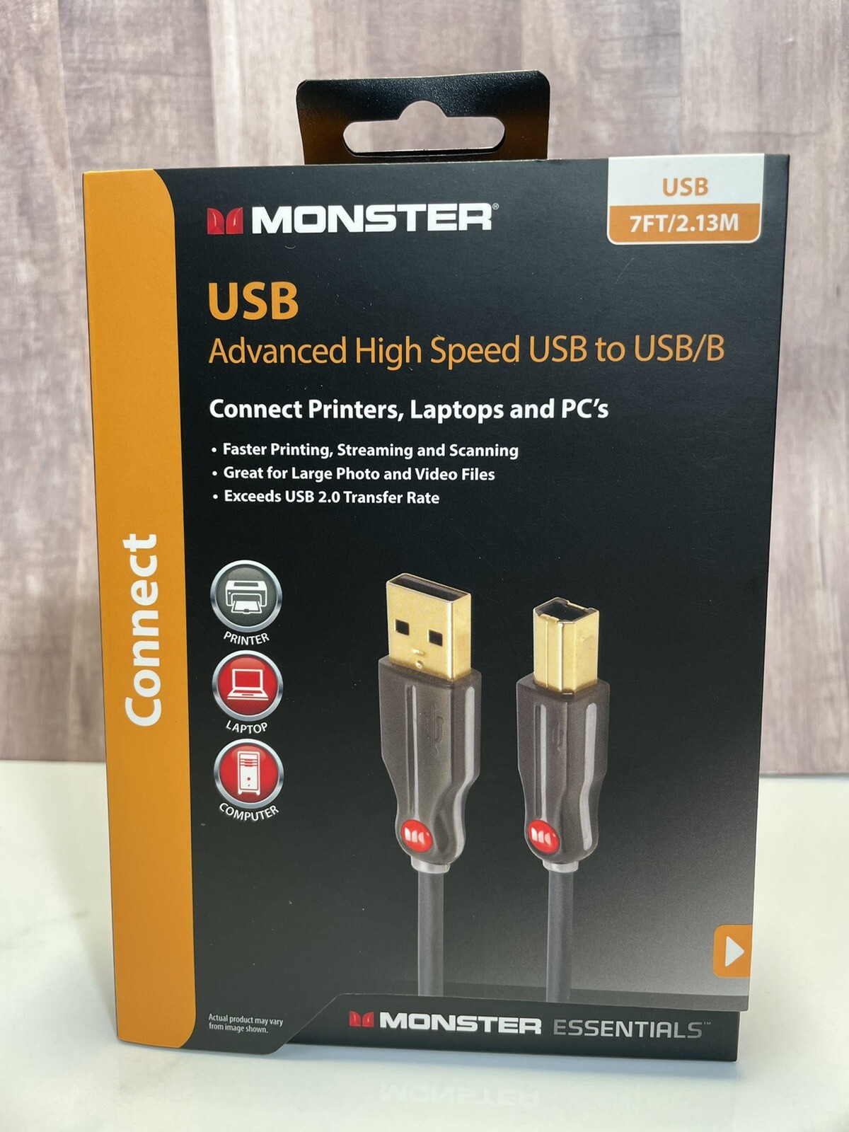 Monster USB to USB/B 7ft. Advanced High Speed Cable BRAND NEW