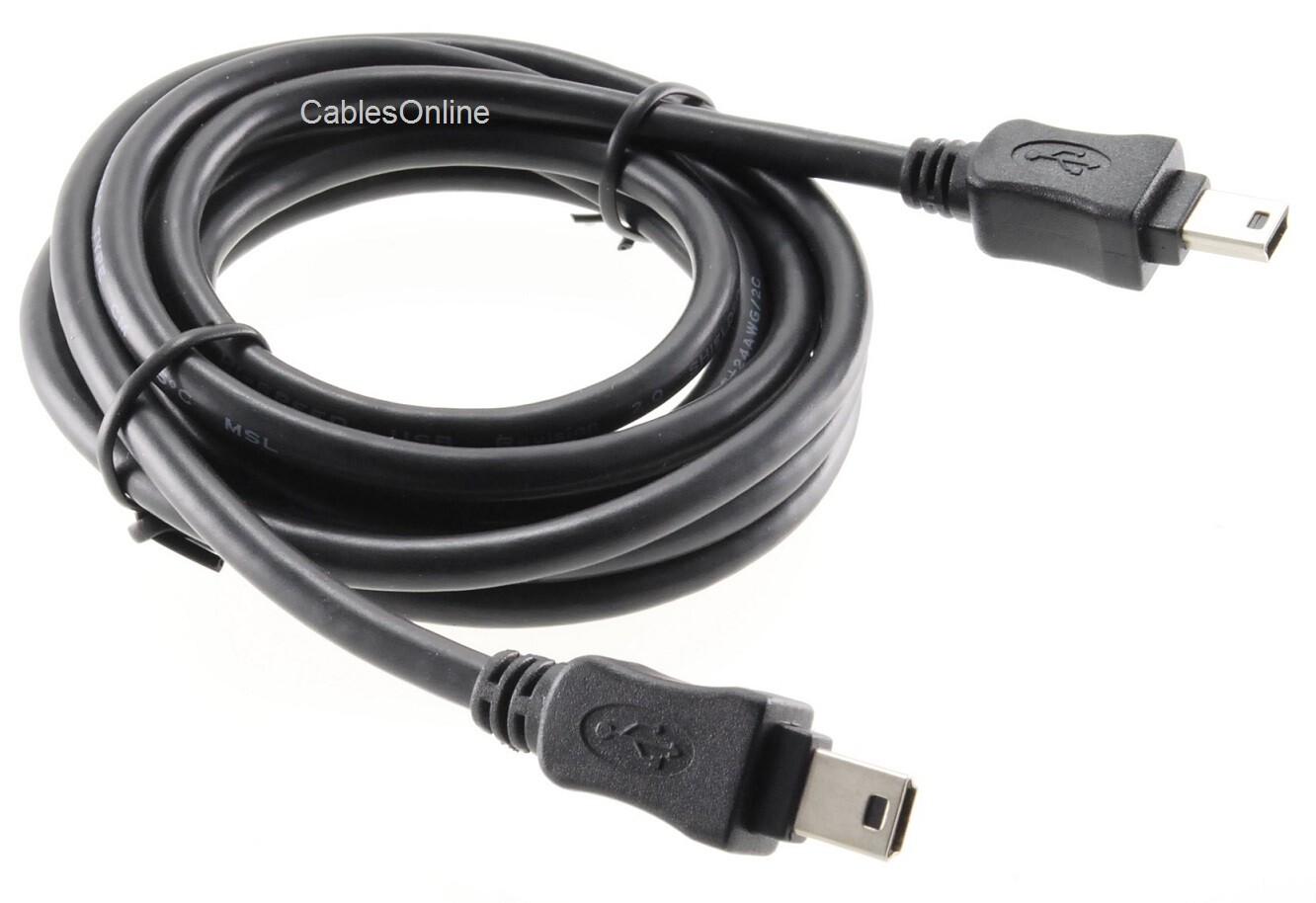 6ft CablesOnline USB 2.0 Mini-B 5-Pin to Mini-B 5-Pin Male/Male Cable, USB2-5506
