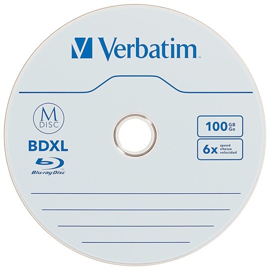 5-Pak Verbatim M-DISC 100GB 1000-Year Archival =TRIPLE LAYER= 6X Blu-ray BD-R XL