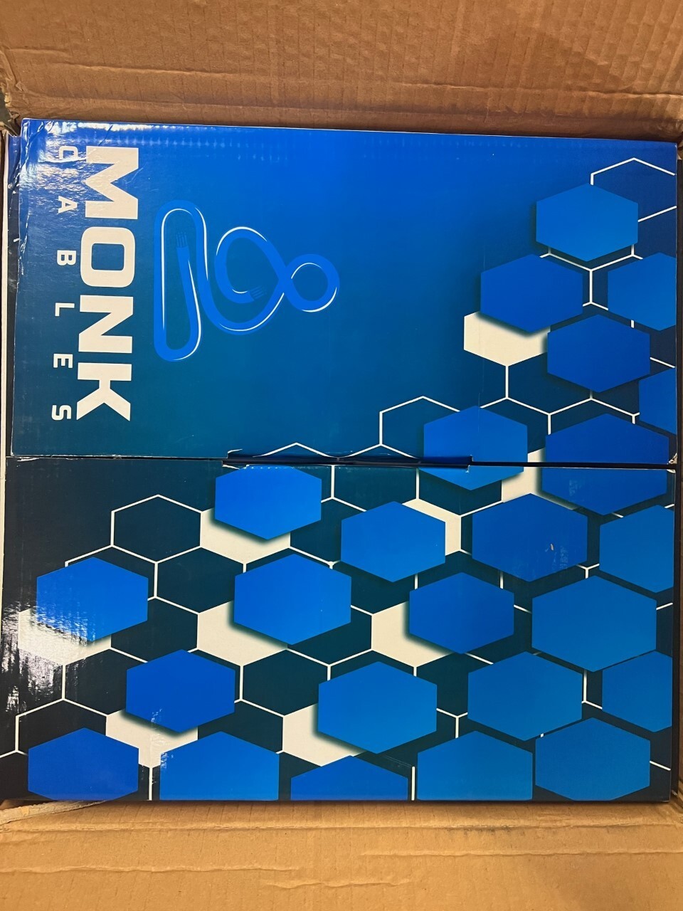 MONK CABLES | CAT6 Plenum (CMP) 1000ft Bulk Ethernet Cable, Blue