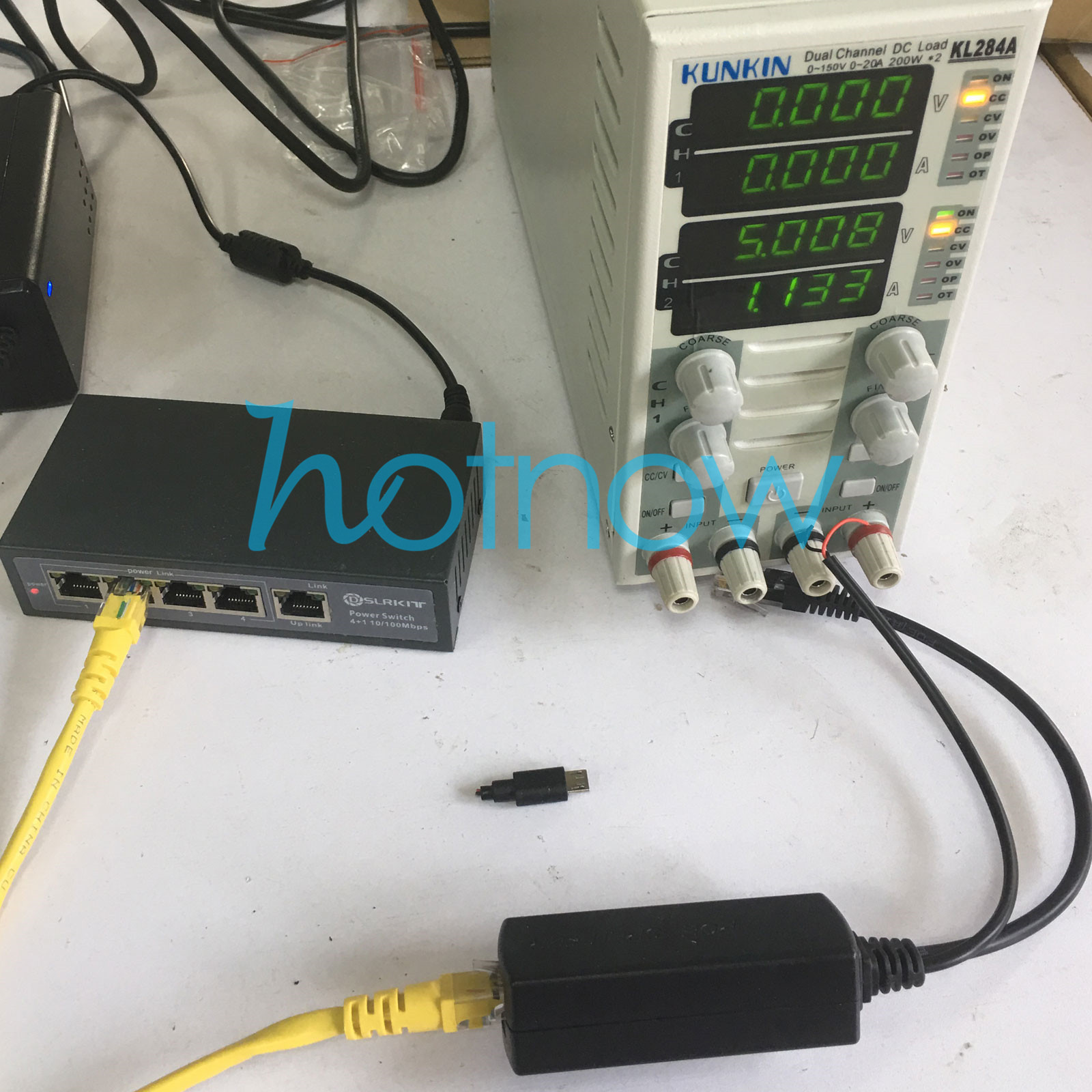 5.5×2.1mm DC 5V 2.4A Active PoE Splitter Power Over Ethernet 802.3af