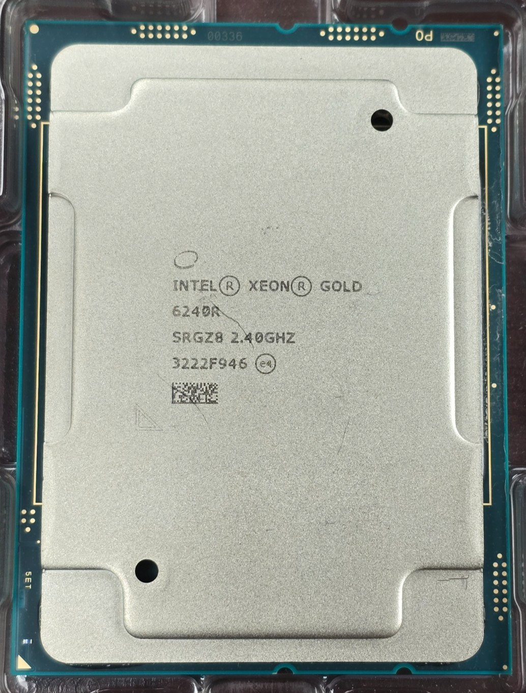 (1) Intel Xeon Gold 6240R CPU Processor 24 Core 2.40GHz 35.75MB Cache 165W SRGZ8