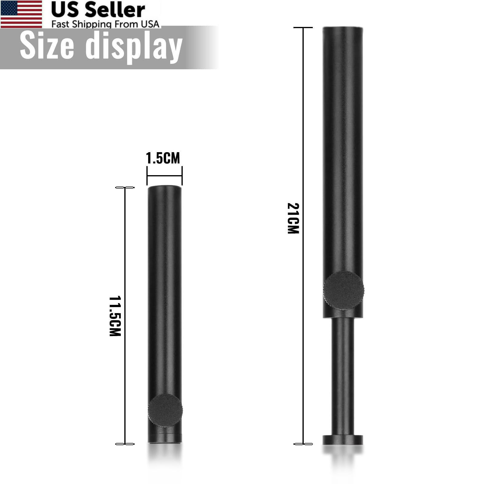 Tall L- 4.53 to 8.27inch (11.5-21cm), Black (11.5-21cm)