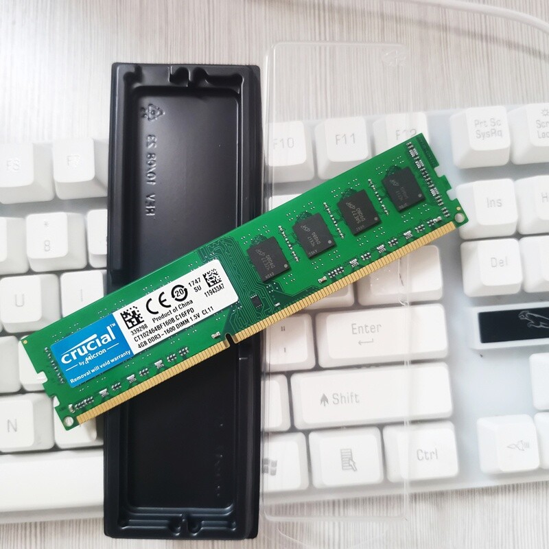 Crucial 16GB (2x 8GB) Kit DDR3 1600MHz PC3-12800 UDIMM Desktop 240-Pin CL11 RAM