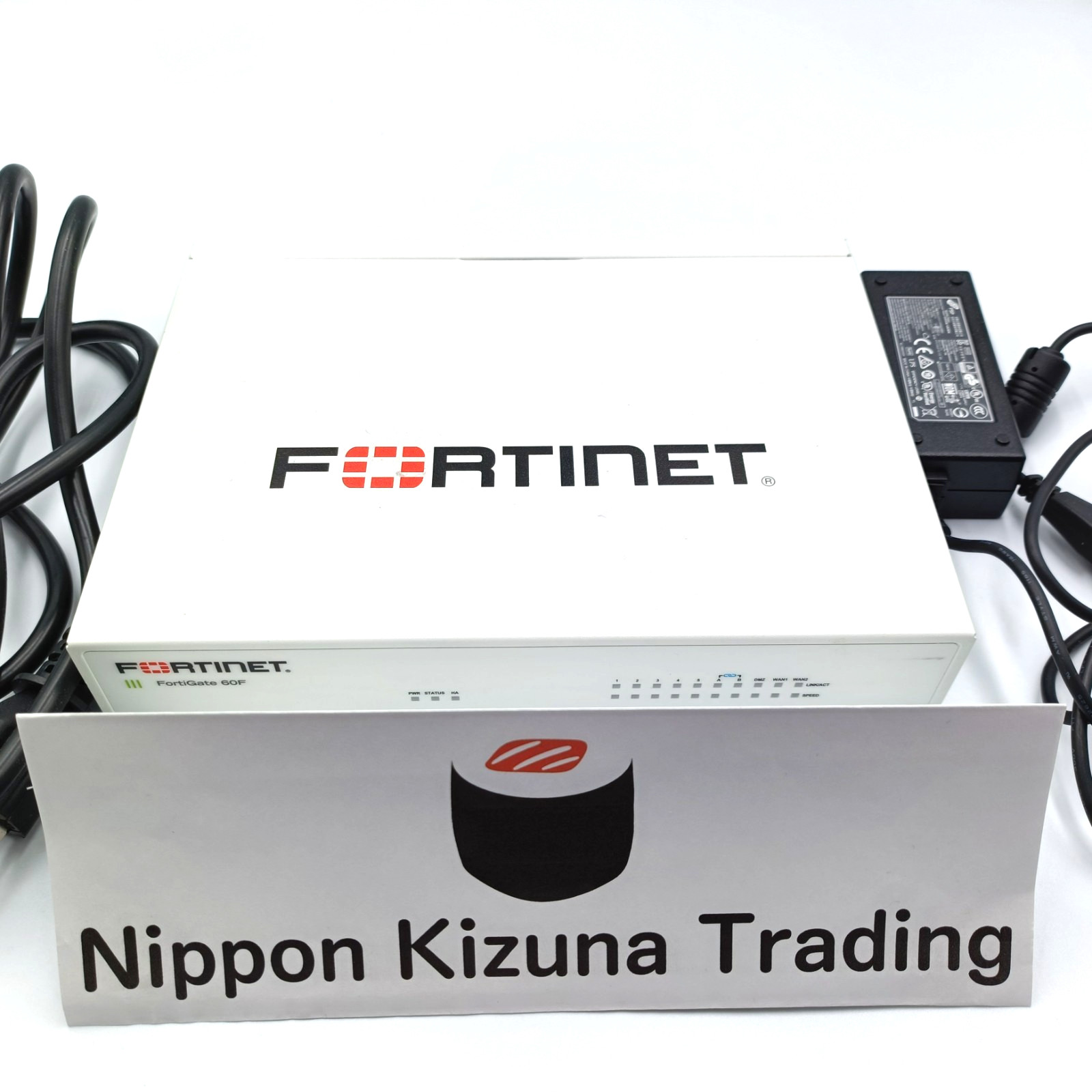 Fortinet Fortigate-60F Network Security Firewall Initialized FG-60F w/Adapter