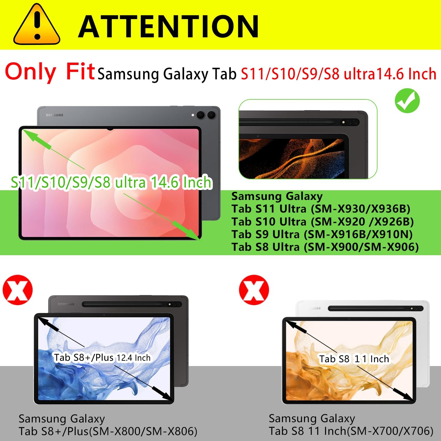 2 Pack Screen Protector For Samsung Galaxy Tab S11/S10/S9/S8 Ultra 14.6 Zo…