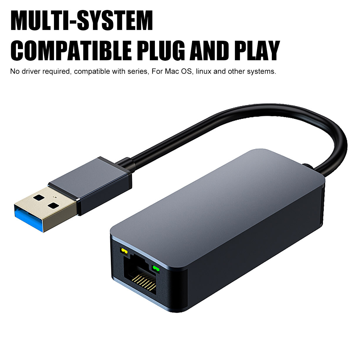 NEW 2.5G USB 3.0 Ethernet Adapter To 2.5 Gigabit RJ45 LAN Network Adapter Cable