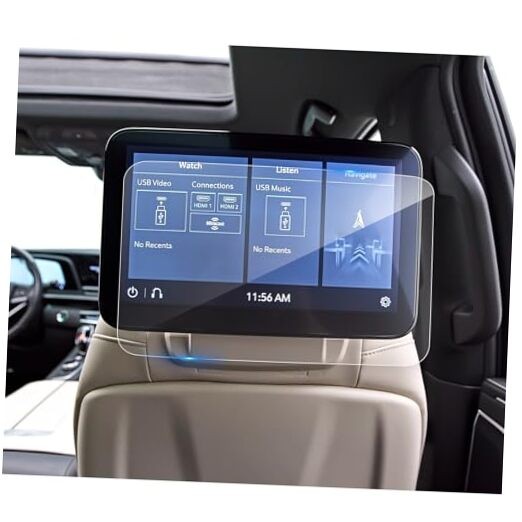 (2Pack) 2021-2025 2026 Escalade Screen 12.6In Tempered Glass (for Rear Display)