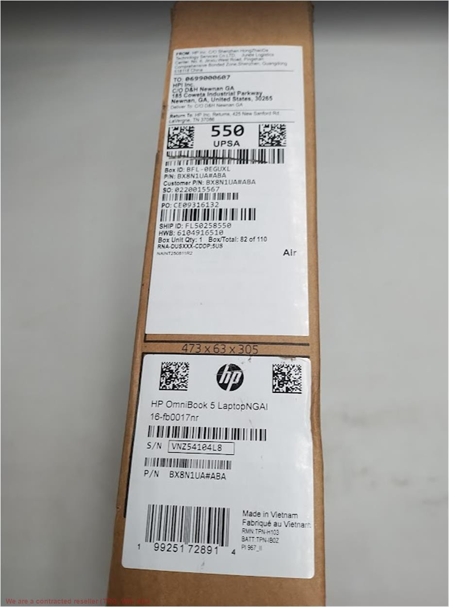HP OmniBook 5 Laptop Computer 16″ 2K Snapdragonmemory;256 GB SSD SEE DETAILS