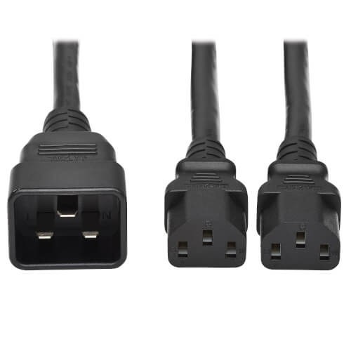 6FT C20 to Dual C13 Y Power Cable for Bitmain Antminer S19 L7 Miner