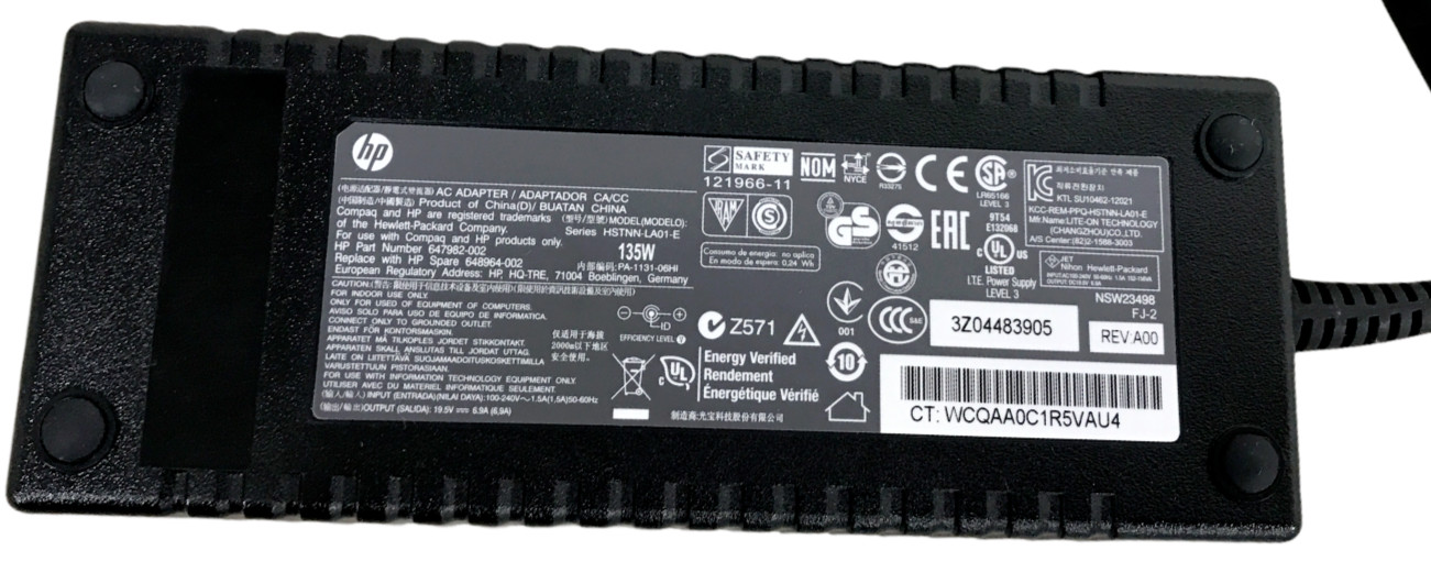 Genuine HP 135W Adapter for EliteDesk 800 G1 Ultra-slim Desktop Business PC OEM