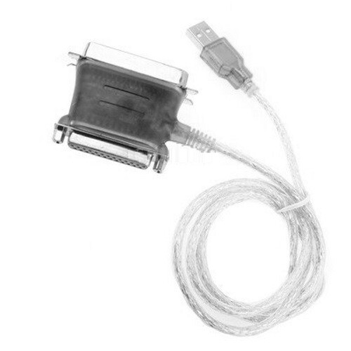 7ft long USB~Centronics 36pin Male/DB25 Female Parallel Printer Adapter Cable 6′