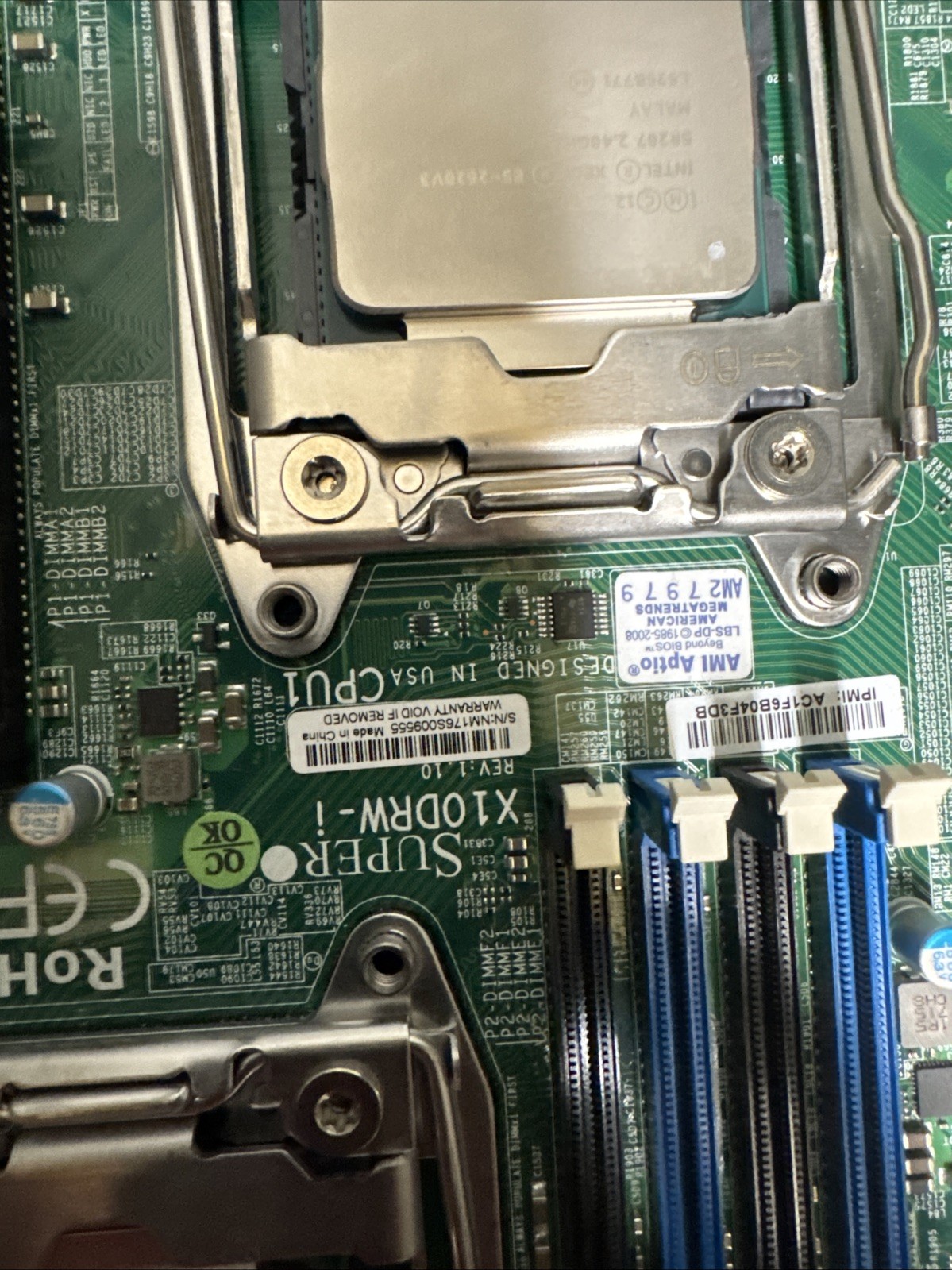 Supermicro X10DRW-i Motherboard 1.10; Dual Socket R3 LGA 2011; Support DDR4-2400