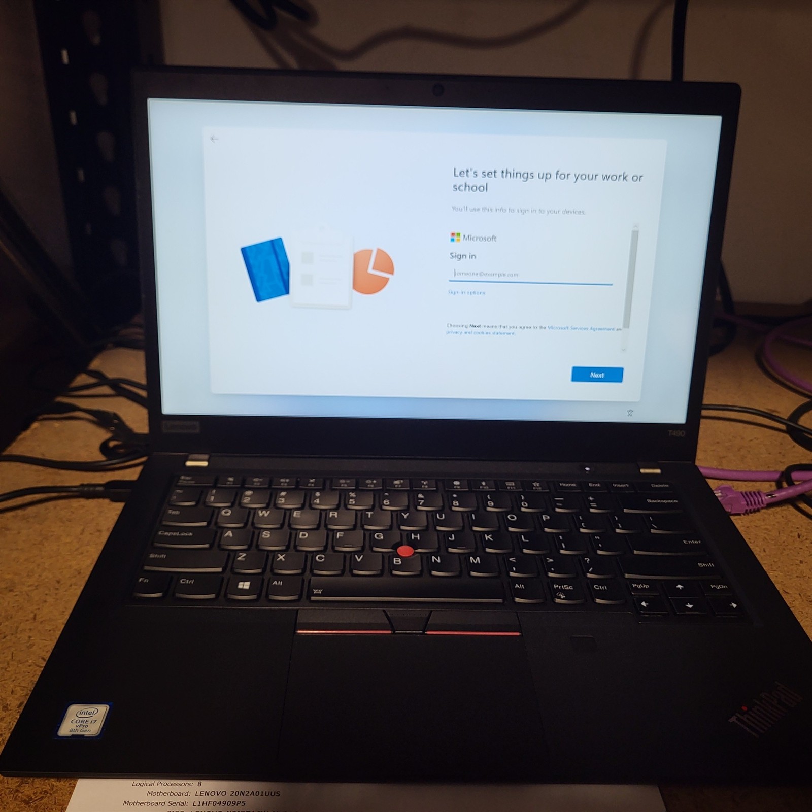 Keyboard Issues Lenovo ThinkPad T490 Intel i7-8665U 1.9GHz 16GB 512GB SSD w/ OS