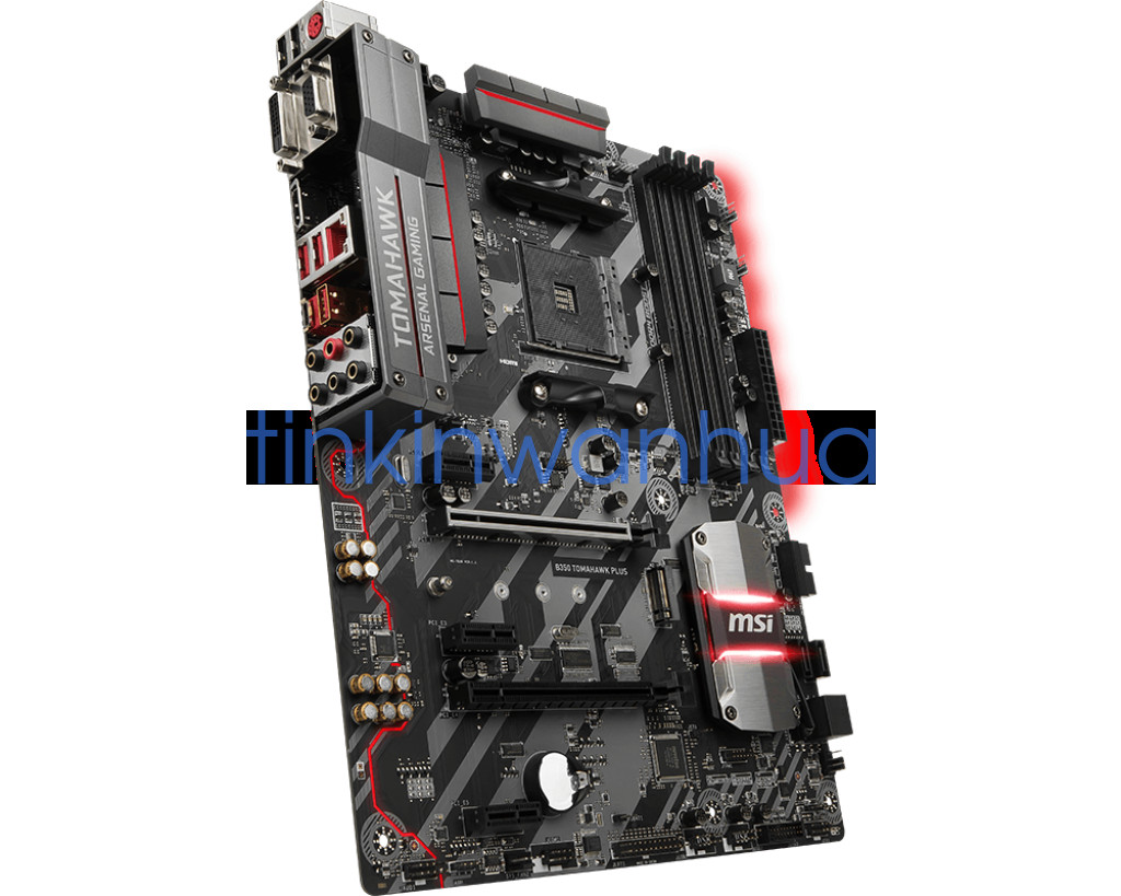 For MSI B350 TOMAHAWK PLUS Socket AM4 DDR4 VGA+DVI+HDMI 4×SATA III Motherboard