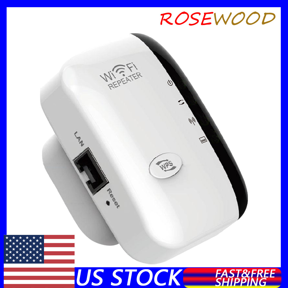 WiFi Booster Extender Range Repeater Internet Amplifier 300Mbps US Plug