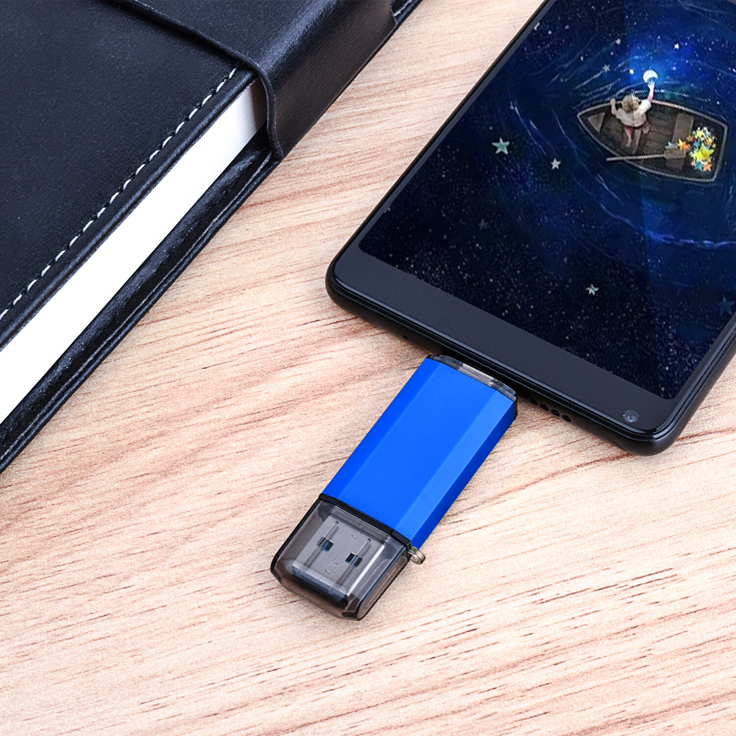 High Speed USB 3.0 1/5/10Pcs 32GB 64GB 128GB 256GB Dual Port USB Flash Drive Lot