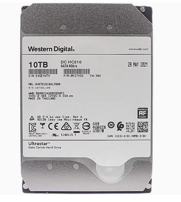 Western Digital HUH721010ALE600 10t 3.5″helium enterprise server mechanical HDD