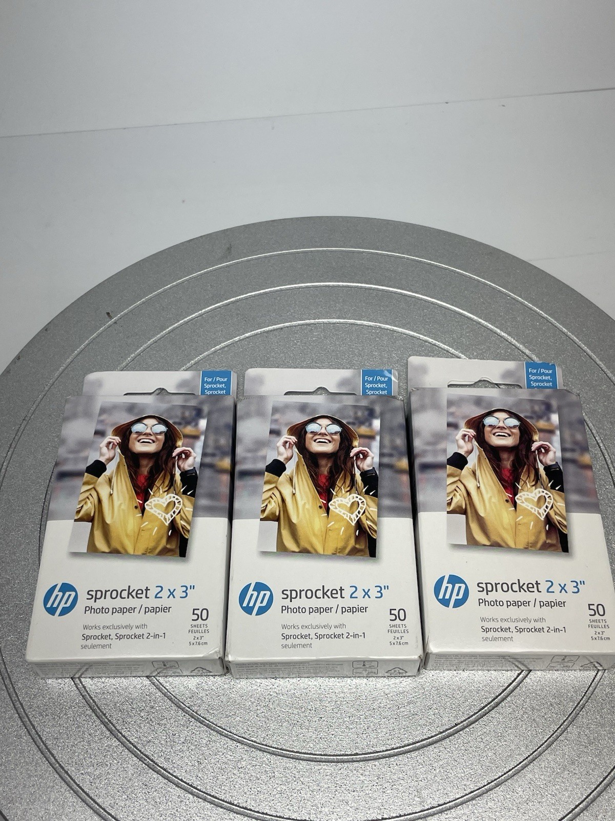Lot 3 Sprocket 2×3″ Premium Zink Sticky Back Photo Paper 50 Sheets 150 Total New