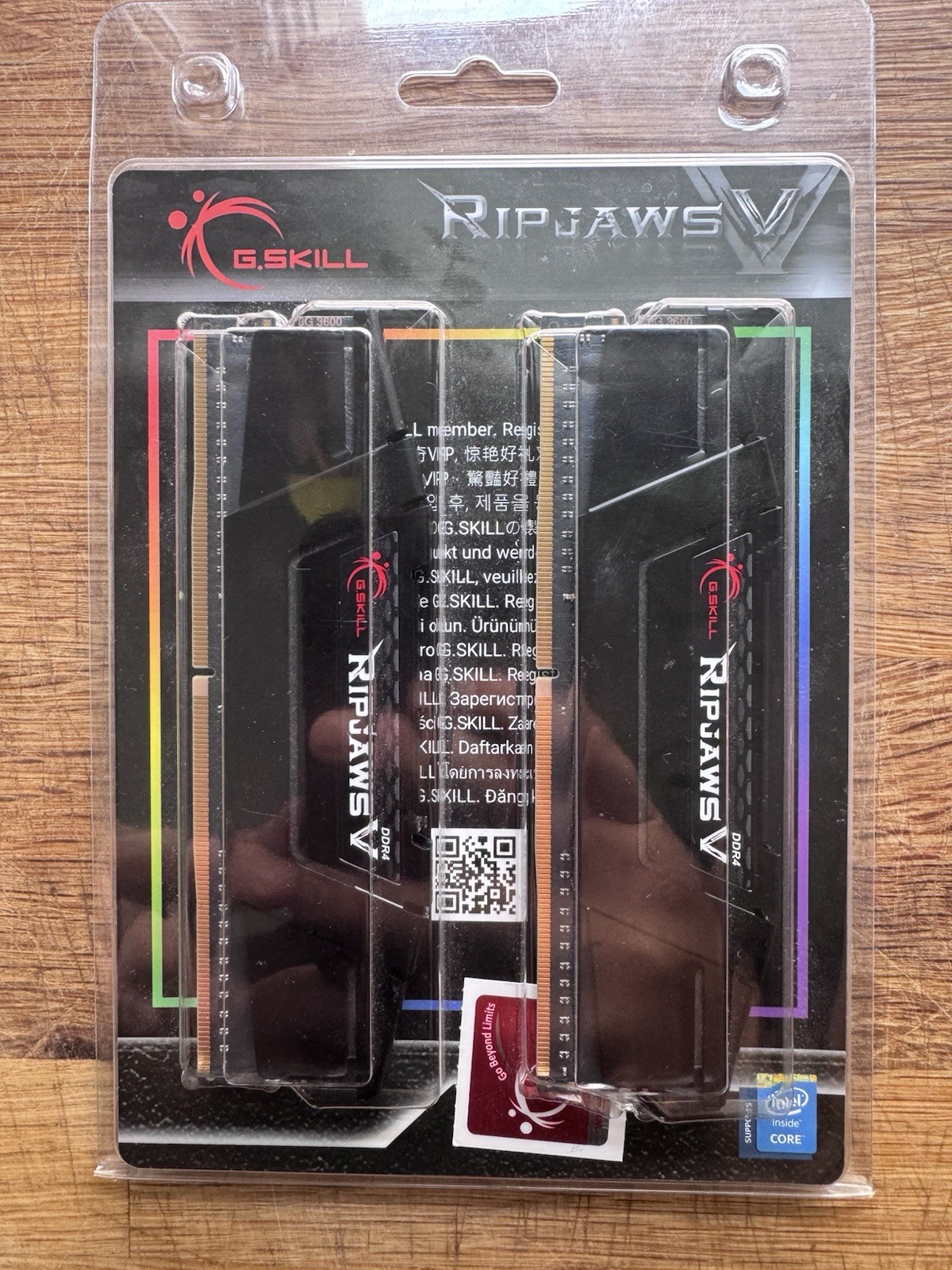G.SKILL Ripjaws V 16GB (2x8GB) DDR4-3600 CL16 288-Pin DIMM RAM
