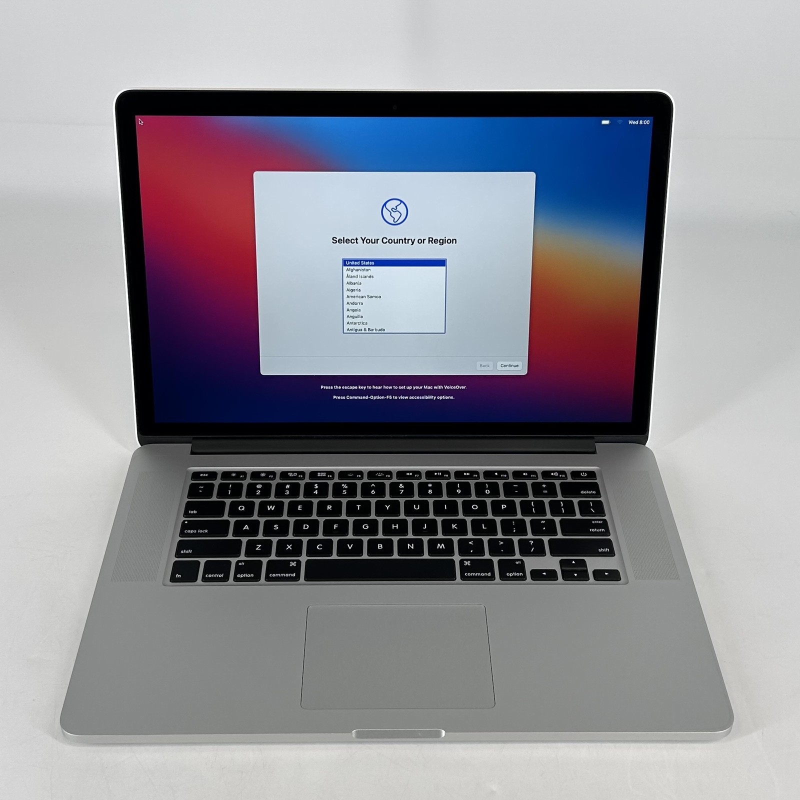 MacBook Pro Retina 15 Silver Late 2013 2.3 GHz i7 16GB 960GB SSD NVIDIA GT 750M