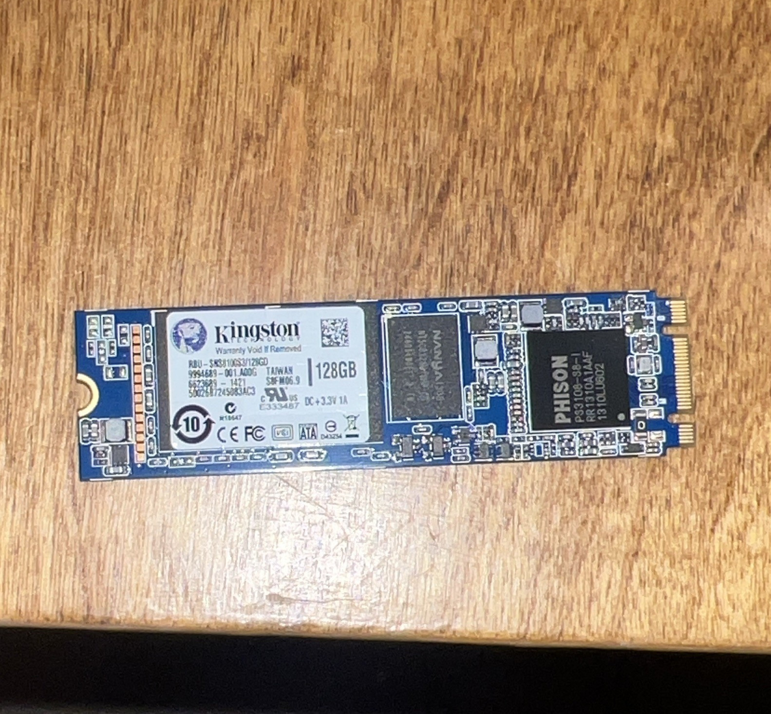 Kingston 128GB M.2 2280 SATA III Internal SSD Laptop/PC RBU-SNS8100S3/128GD