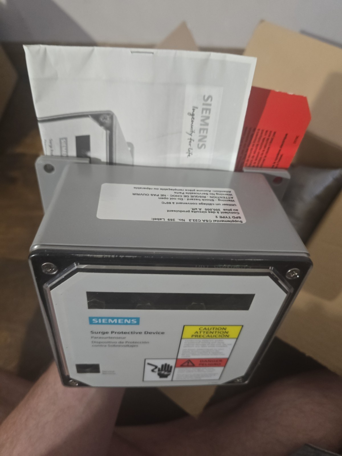 NEW Siemens Asco Type 2 Surge Protective Device TPS3C1110D2 Protection SPD