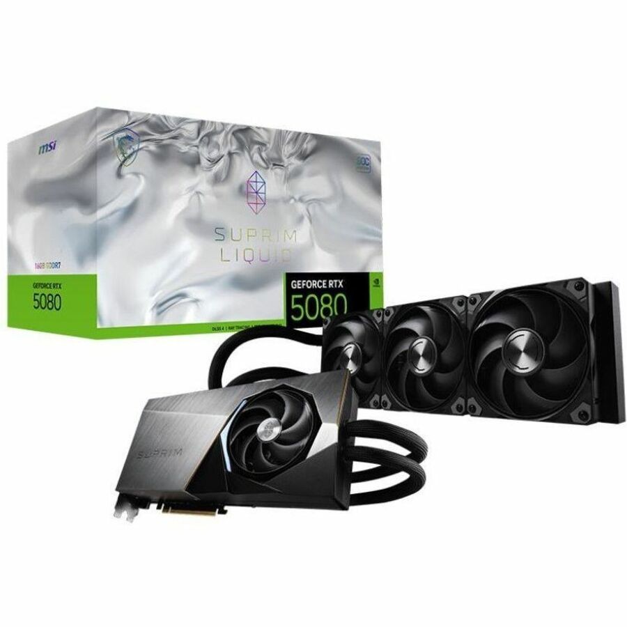 MSI RTX 5080 16G SUPRIM LIQUID SOC 7680 x 4320 2.76 GHz Boost Clock 256 bit Bus